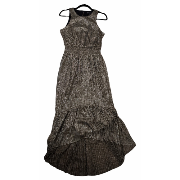 BANANA REPUBLIC High Low Metallic Dress - Picture 9 of 16